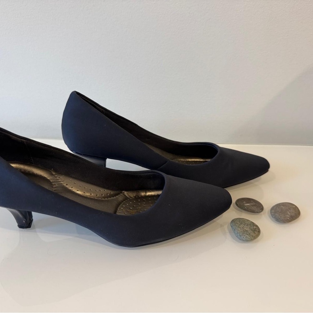 Abella Black Heels Classic Pointed Toe